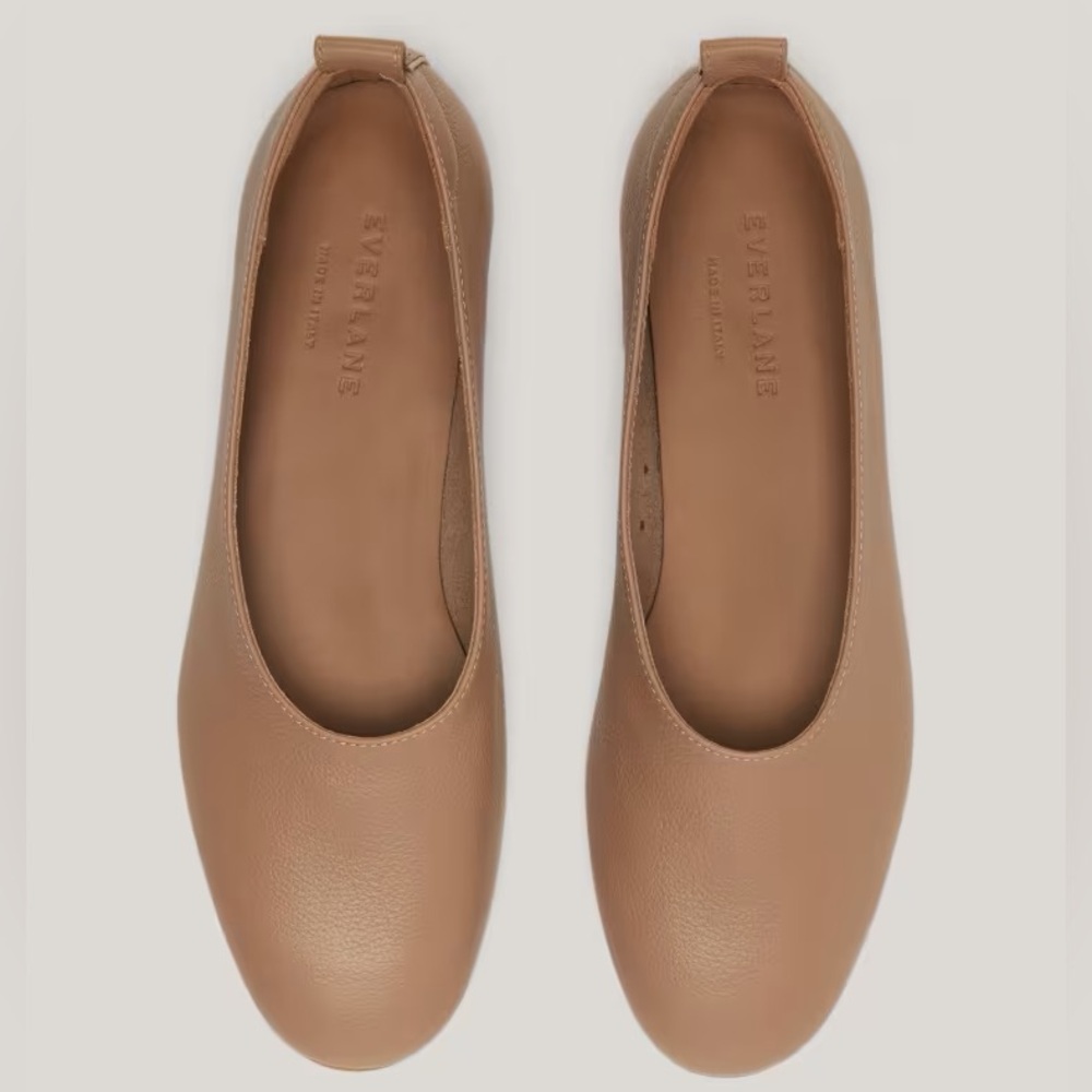 Everlane day glove ballet flat shoes tan size 8 good condition